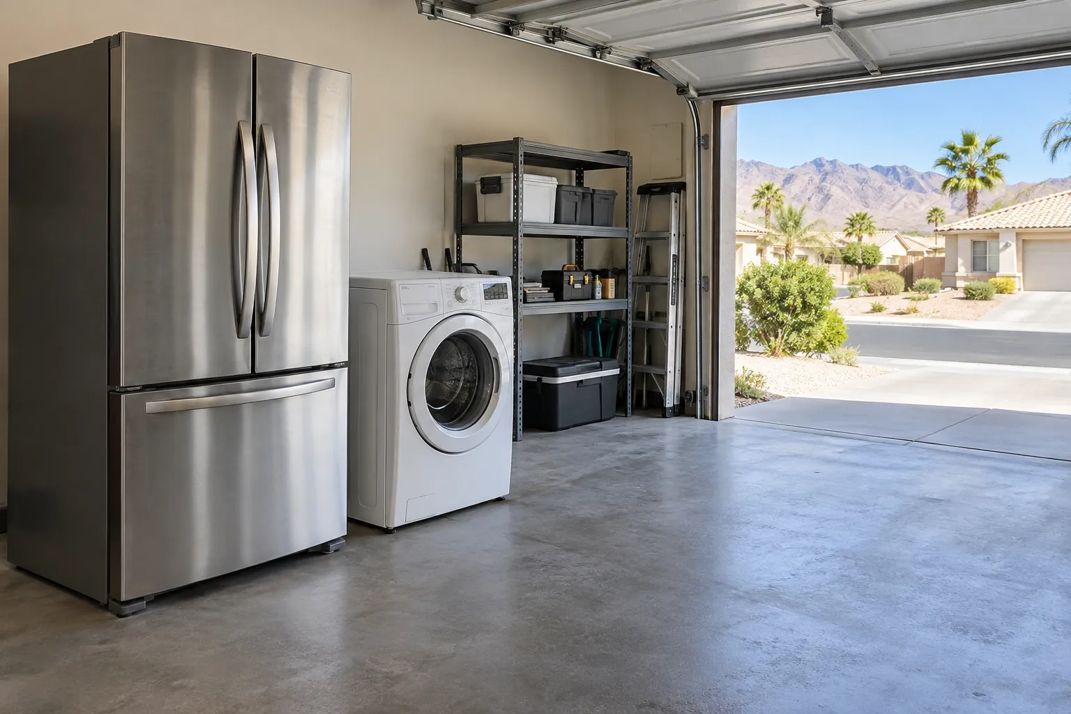 Garage appliance removal items and preparation